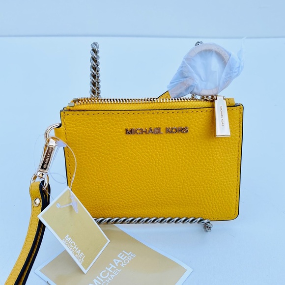 NWT MICHAEL MK Mercer Pebble Leather Coin Purse - Picture 2 of 5